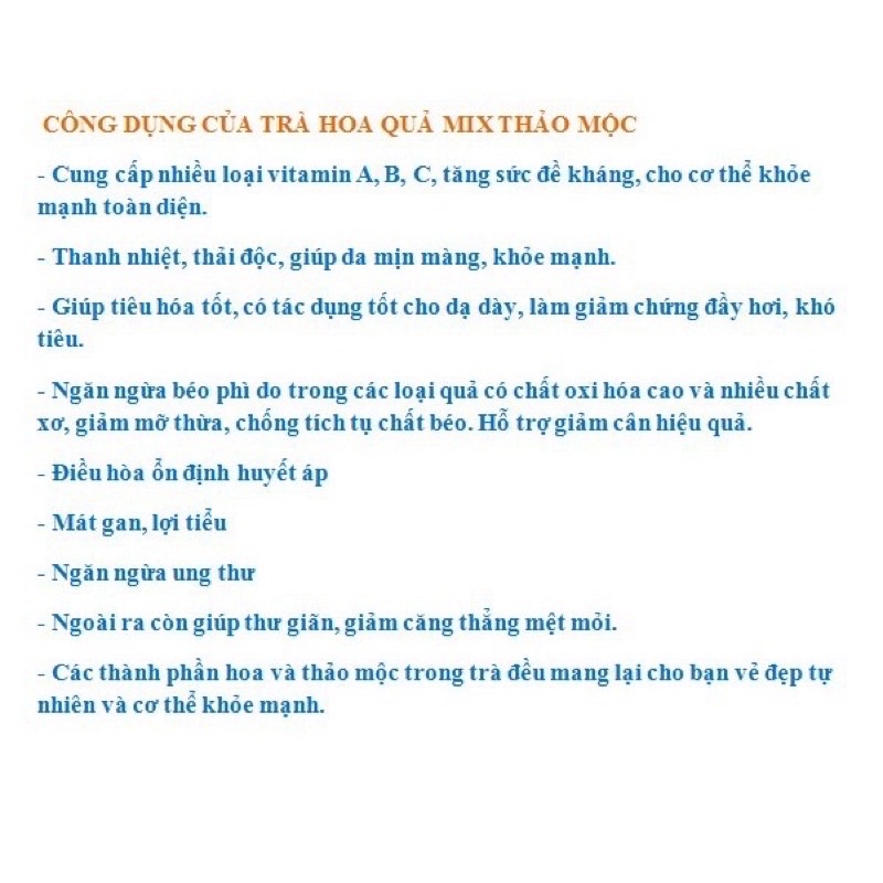 Trà detox CAM, THANH LONG , Táo  tặng đường phèn