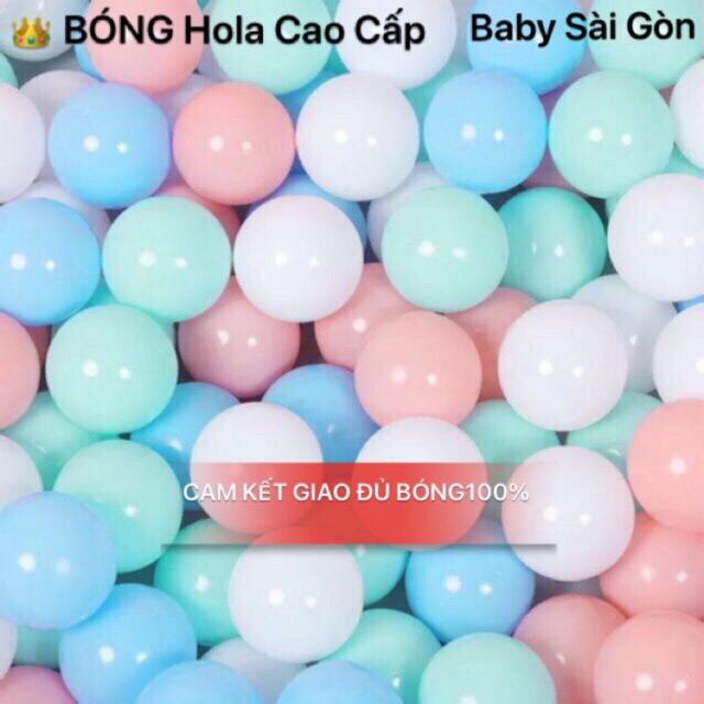 TPHCM Set 100 bóng hola cao cấp nhựa nguyên sinh