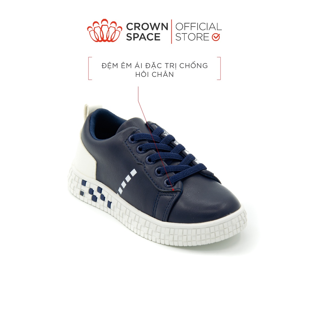 Giày Thể Thao Sneaker Bé Trai Đi Học Đi Chơi Crown Space Cao Cấp CRUK253 Nhẹ Êm, Chống Hôi Chân Size 28 đến 36