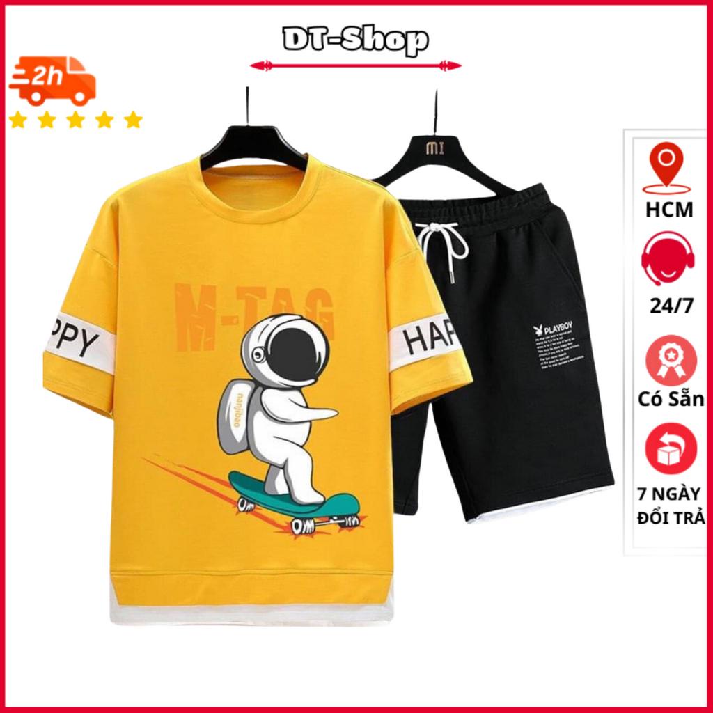 Bộ Quần Áo Thể Thao Nam M_TAG Tay Ngắn Quần Short Thun Tập Gym Chạy Bộ Đùi Mặc Hè