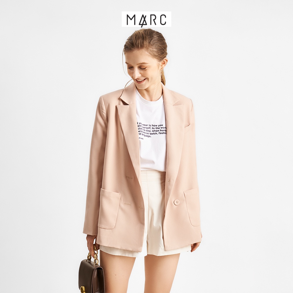 Áo blazer nữ MARC FASHION 4 nút 2 túi trước CBPH042822 | BigBuy360 - bigbuy360.vn