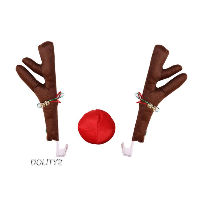[Dolity2] Set 3 Lưới Tản Nhiệt Hình Tuần Lộc Trang Trí Xe Hơi Xe Tải
