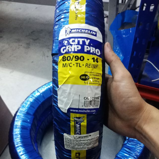 Vỏ  xe Michelin City Grip Pro 80/90-14 TL Thái Lan _ Lốp Trung Thành