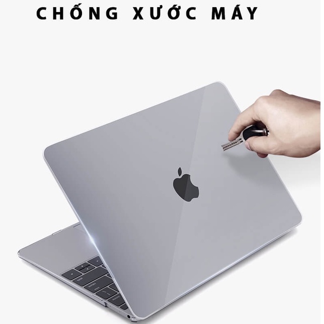 Combo Case, Ốp + Phủ phím cho Macbook Full (Tặng kèm nút chống bụi 8 màu)