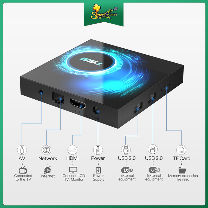 Tv Box T95 Allwinner H616 Android 10 4g 64gb 32gb 1080p H.265 4k Tv Box Android 10.0 Tivi Box Bluetooth5.0 Và Phụ Kiện