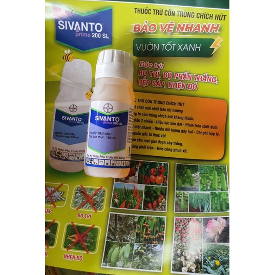 Thuốc đặc trị côn trùng chích hút Sivanto Prime 200sl thể tích 100ml