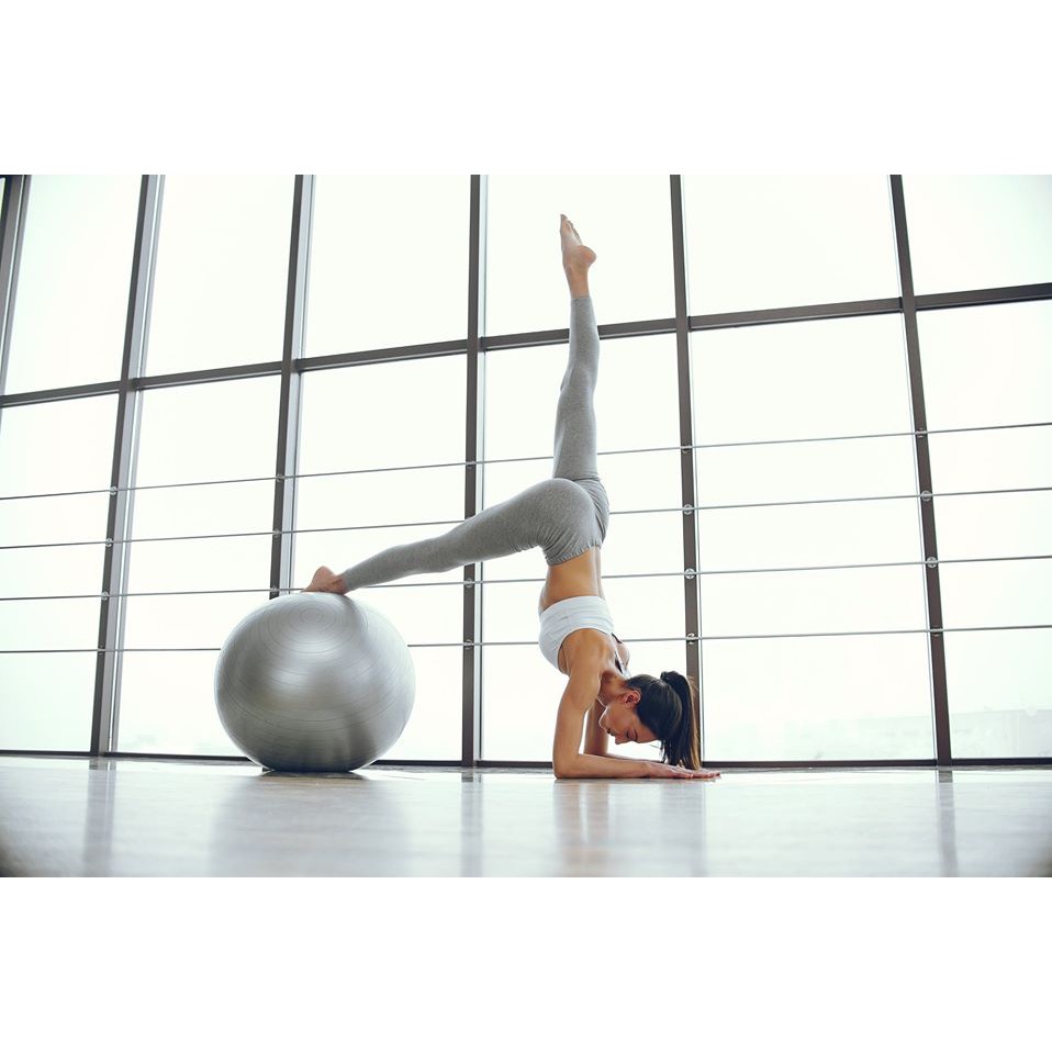 Bóng Tập Yoga, Bóng Yoga Tròn Cỡ Đại 75cm Nhập Khẩu Cao Cấp (chọn màu)