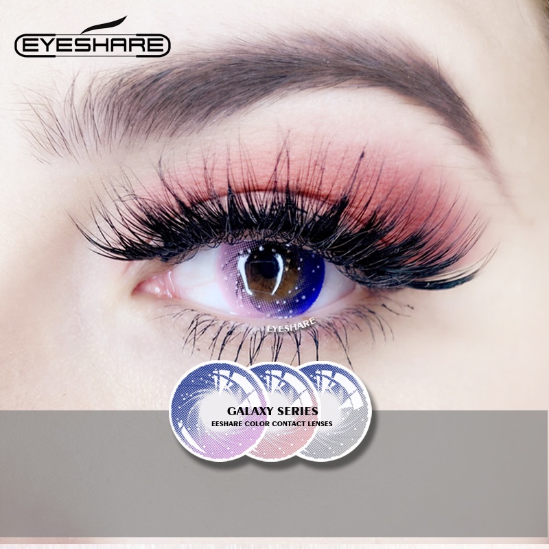 Cặp kính áp tròng EYESHARE nhiều màu sắc tùy chọn phong cách thời trang trẻ trung