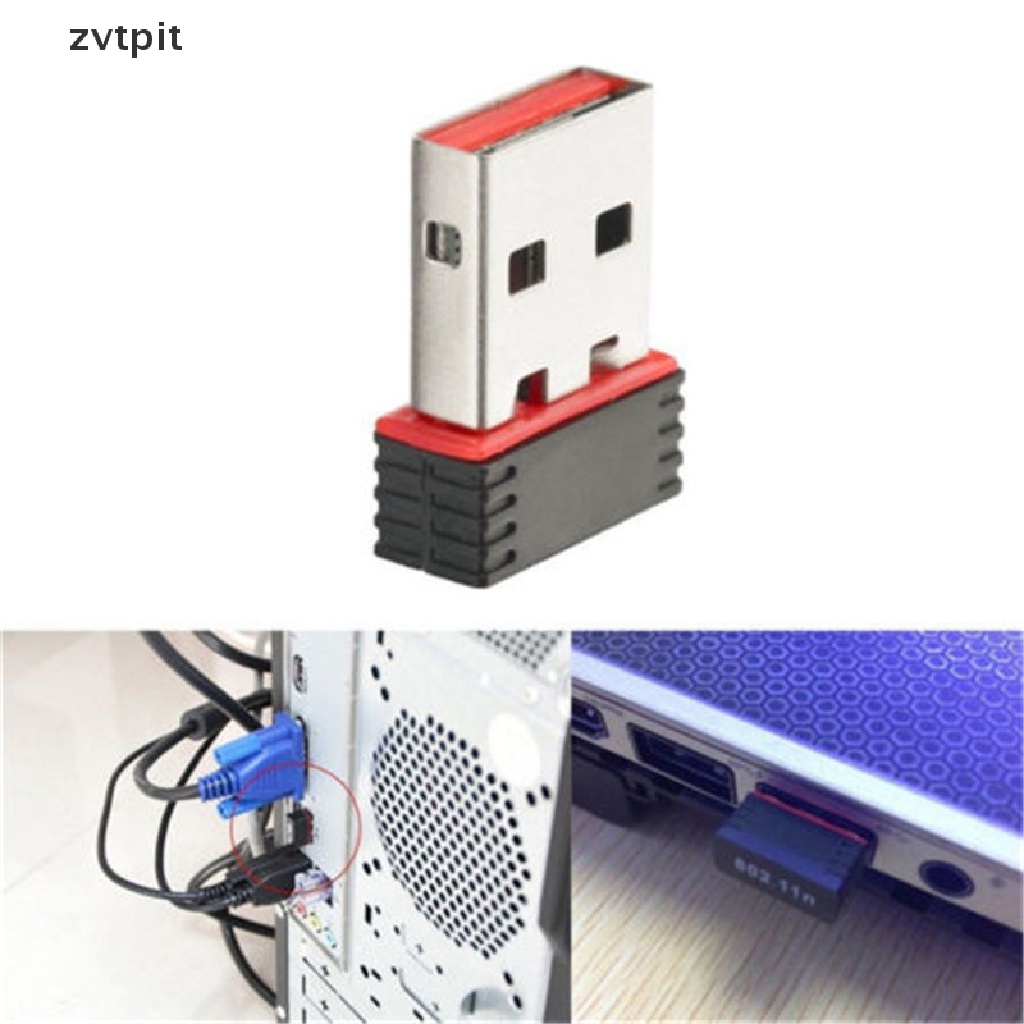 [ZVPT] usb 2.0 wifi wireless adapter network internet lan card 802.11n/g/b mini desktop DSF