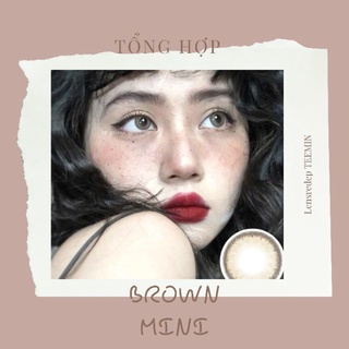 Bst kính áp tròng brown/nâu size mini hot nhất - lens nâu