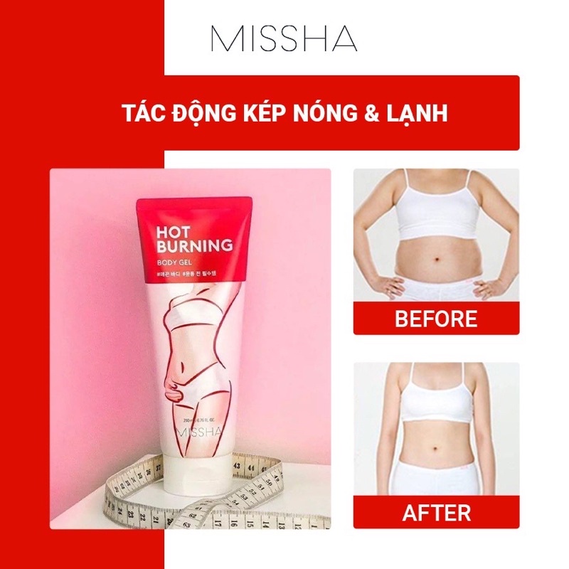 Kem tan mỡ Missha Hot Burning body Gel 200ml