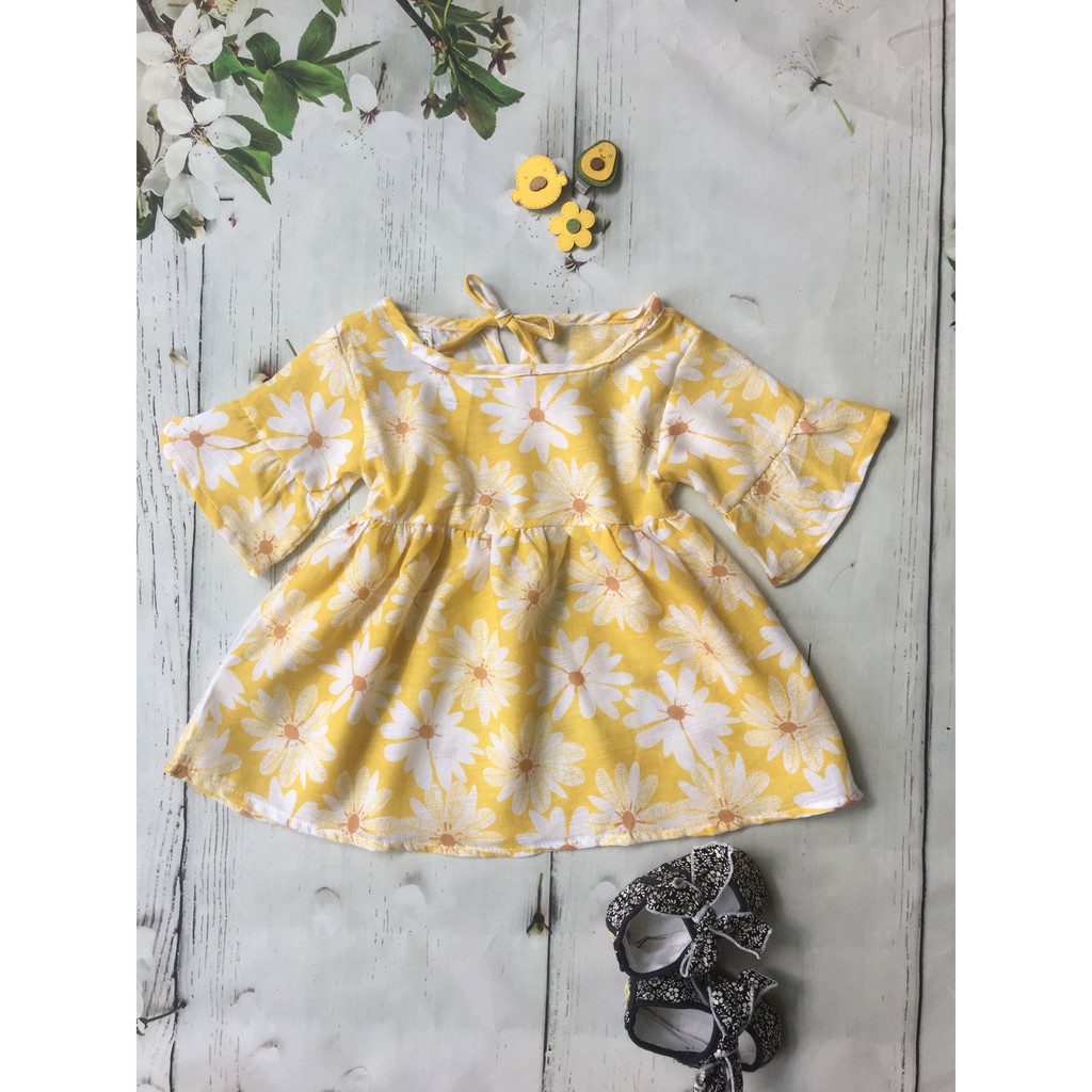 [Thanh lý] Váy hoa cúc cho bé gái