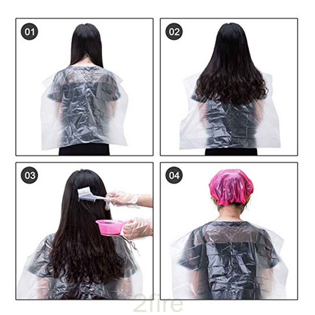 Bộ 11 dụng cụ nhuộm tóc sử dụng 1 lần (găng tay + mũ đội tóc + bộ pha màu)