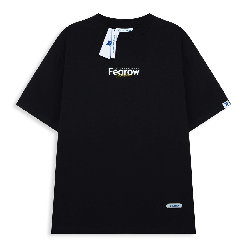 Áo thun nam nữ local brand unisex Fearow Multifont / Màu Đen - FW161