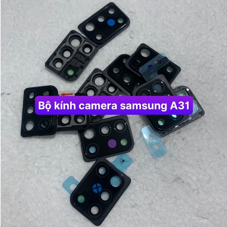 bộ kính camera samsung A31 - gồm kính và vành