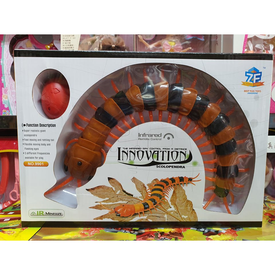 9901 Hộp đồ chơi Con rết điều khiển từ xa, có đèn phát sáng ( sử dụng pin sạc và giao màu ngẫu nhiên)