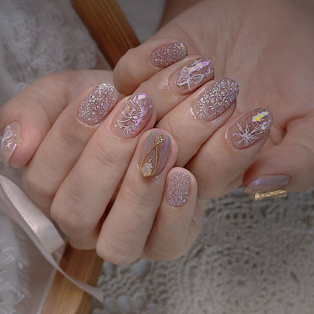 [Hàng mới về] Miếng Dán Trang Trí Móng Tay Hình Bướm 3D Đẹp Mắt Diy