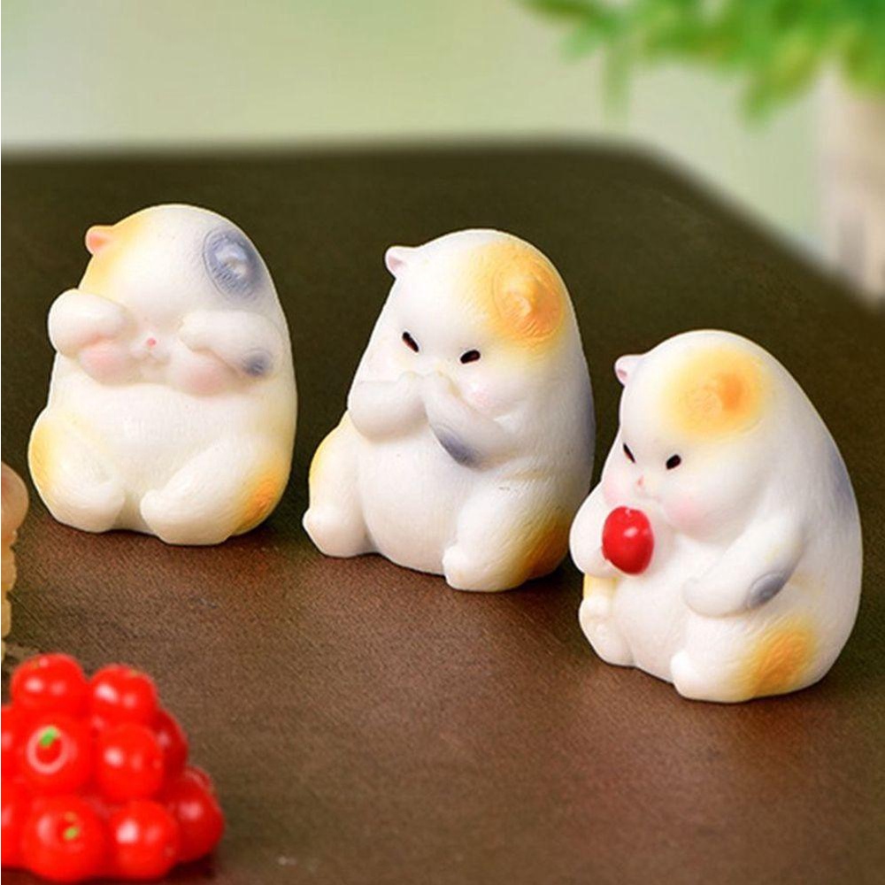 RALPH Mô Hình Mèo Con Mini Trang Trí Đáng Yêu