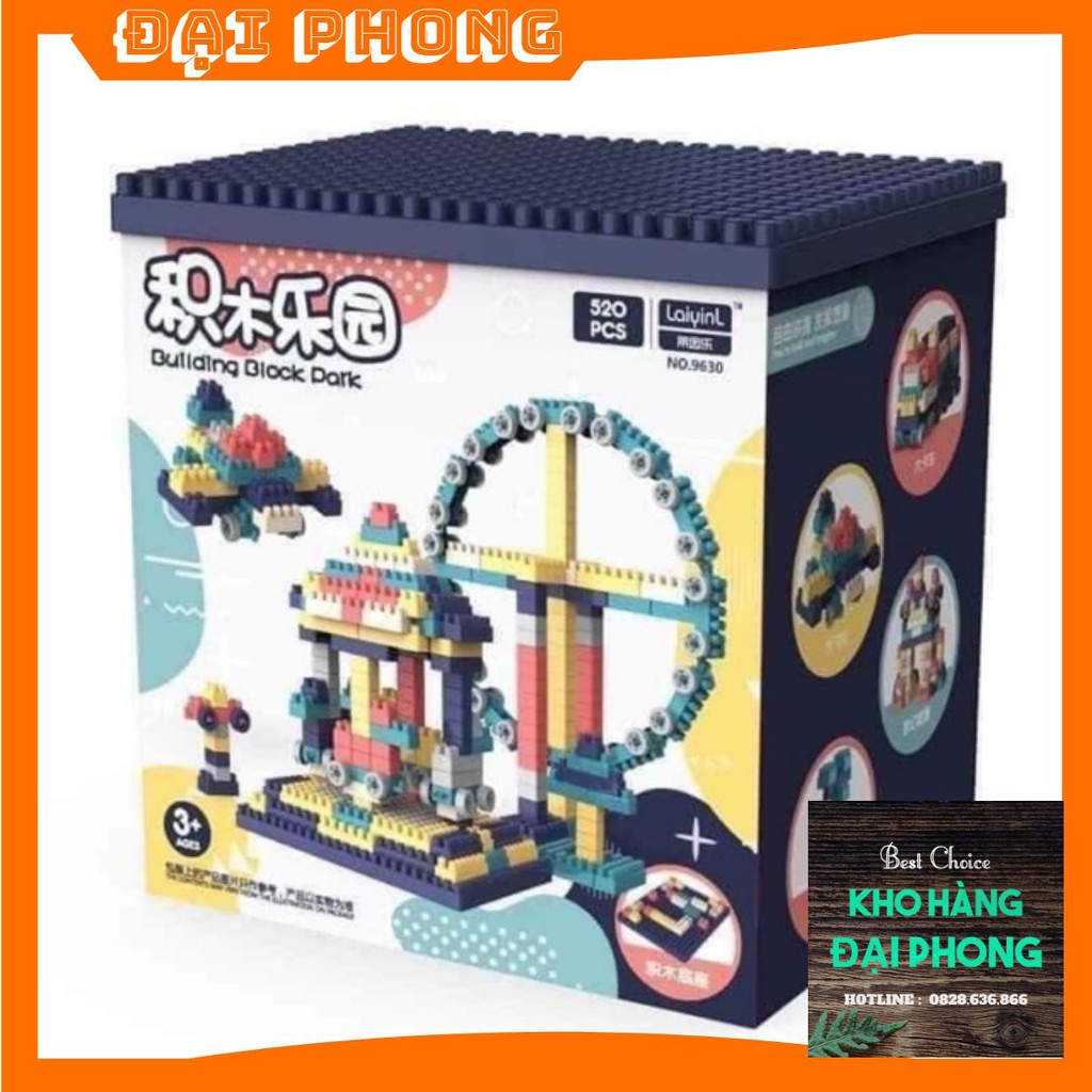 BỘ LEGO GHÉP HÌNH 520 CHI TIẾT SIÊU TRÍ TUỆ KÍCH THÍCH TƯ DUY PHÁT TRIỂN CHO BÉ YÊU