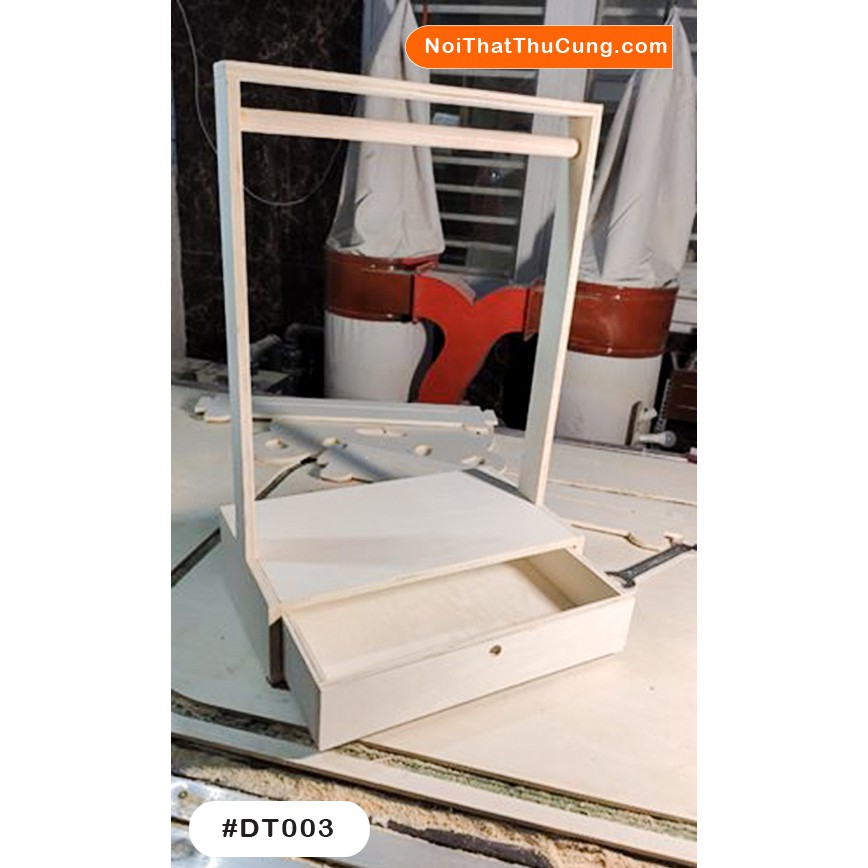 Tủ quần áo cho thú cưng kèm móc treo bằng gỗ PetZou DT003 -Nội Thất Thú Cưng lắp ráp