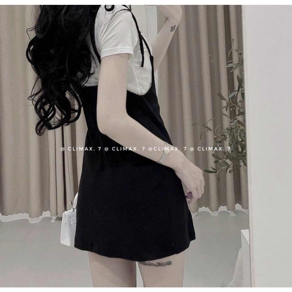 set áo thun trơn kèm đầm yếm cute na5y5
