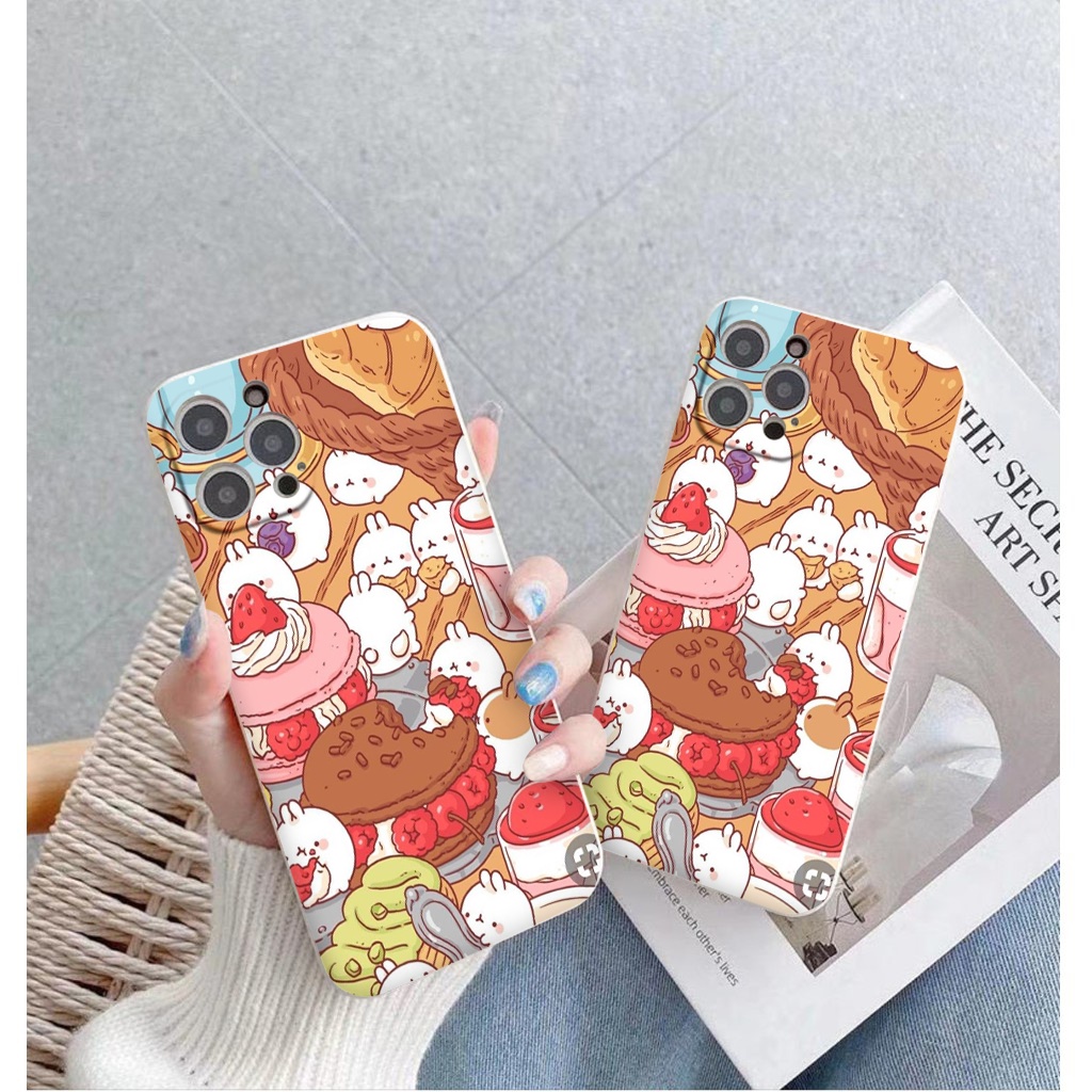 Ốp iphone cạnh vuông bữa tiệc bánh kem cho ip 6/8/7/plus/x/xr/xsmax/12 pro max/11pro max/13 pro max-nt065