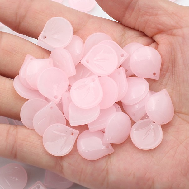 5 cánh hoa thủy tinh 13*15mm nguyên liệu làm trâm làm trang sức cố trang cosplay cổ phục