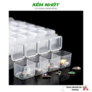 Khay đựng đá 28 ô, đựng charm nail, phụ kiện