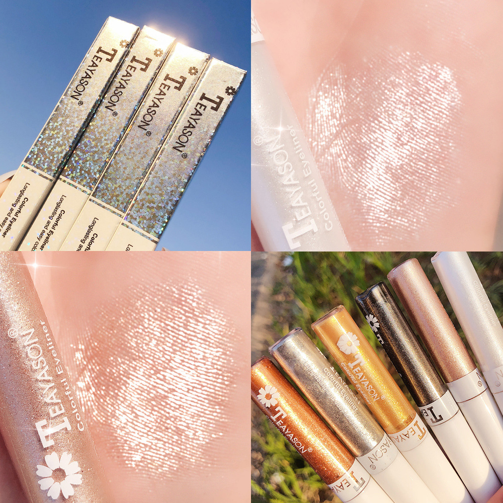(Hàng Mới Về) Phấn Mắt Dạng Lỏng Màu Kim Tuyến Lấp Lánh Thương Hiệu Teayason | BigBuy360 - bigbuy360.vn