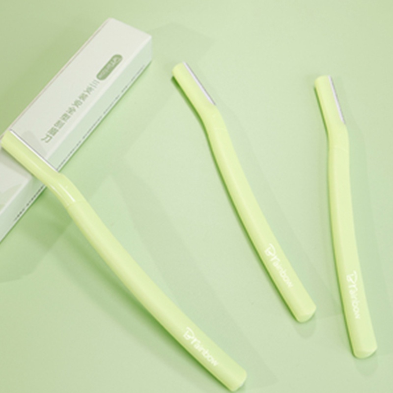 Bộ 3 Dao Cạo Lông Mày Bằng Thép Không Gỉ Tiện Dụng Cho Nam Và Nữ