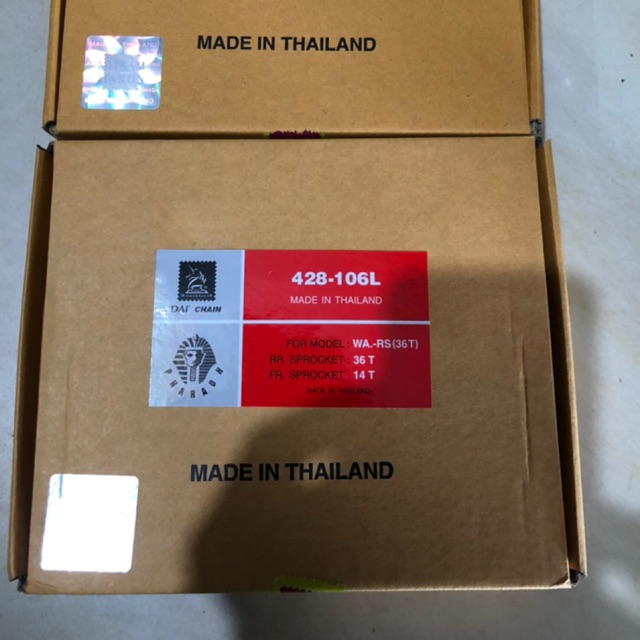 Bộ nhông xích Dai Thái lan zin 106 mắt cho xe Wave S, RS, Future 2...