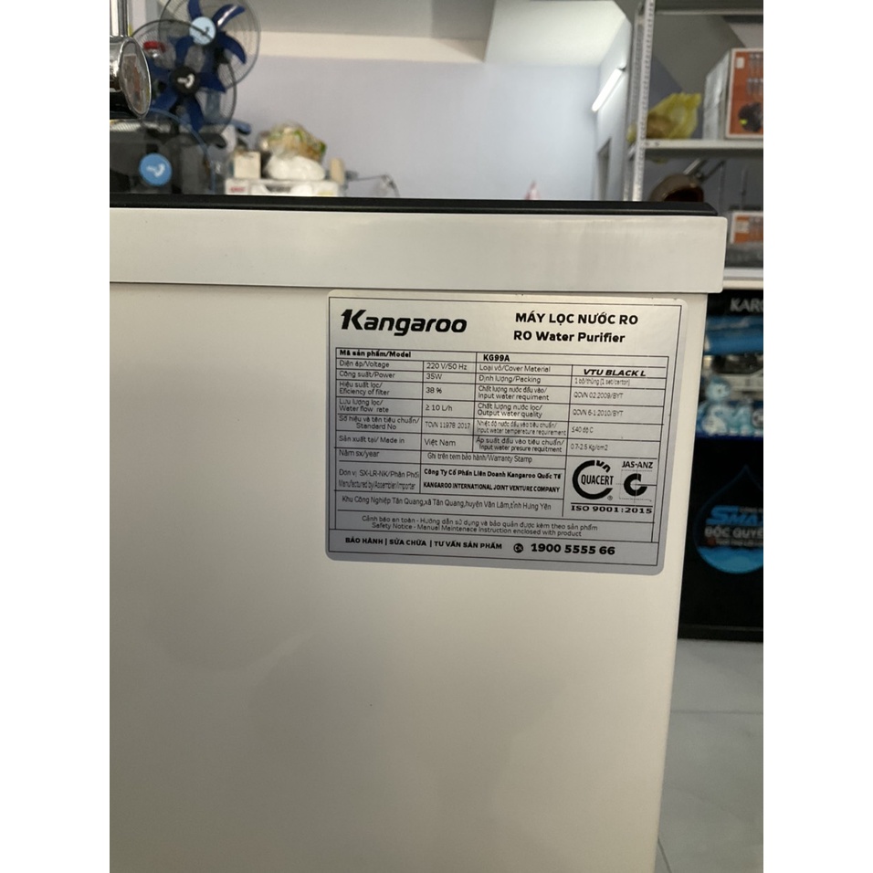 Máy lọc nước RO Kangaroo KG99A VTU 9 lõi 1 vòi - Hàng trưng bày
