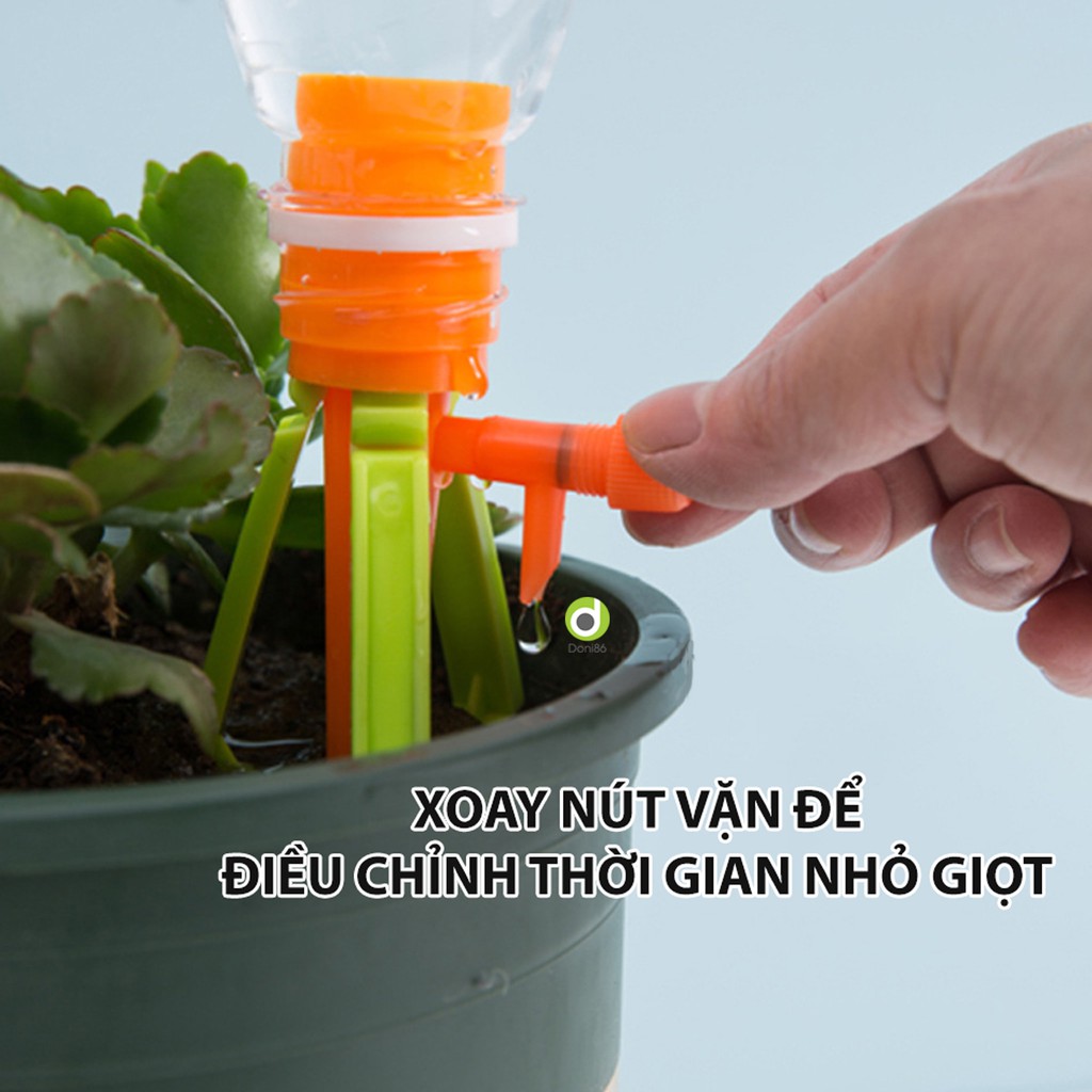 Que tưới nước nhỏ giọt tự động điều chỉnh lịch lượng nước bằng nút vặn - PK129