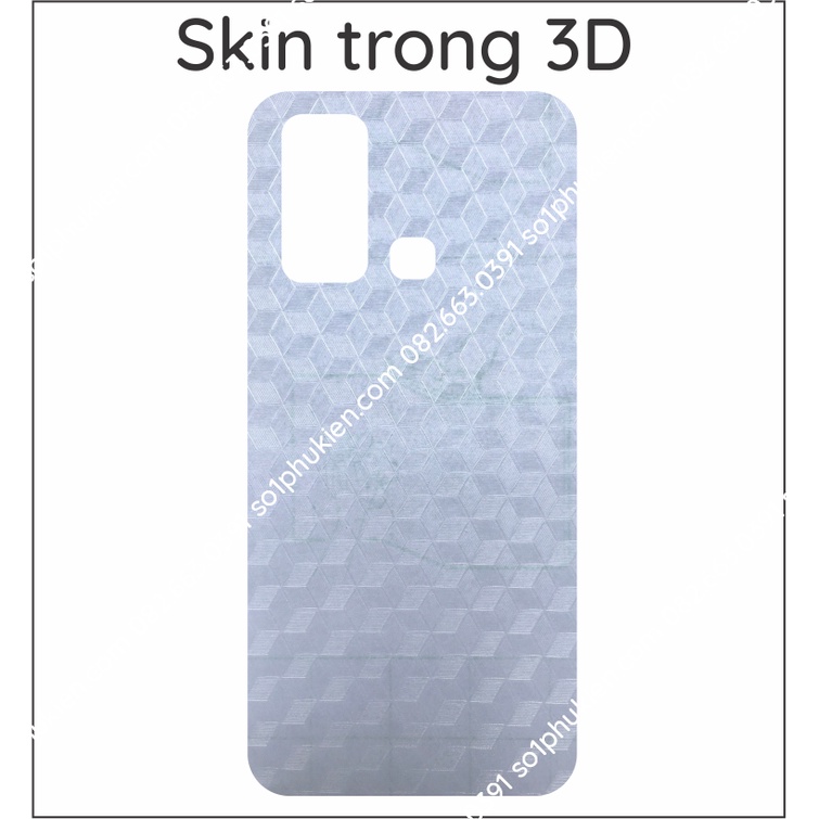 Miếng dán mặt lưng skin carbon Vivo Y30 / Y30i
