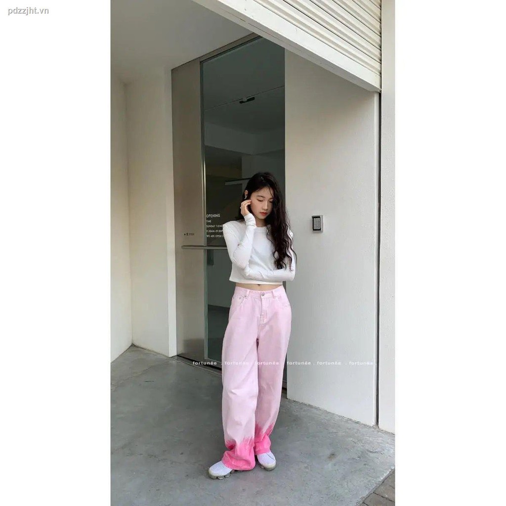 Quần Jeans Nữ Lưng Cao Ống Rộng Thời Trang Hàn Quốc 5 Ngày | BigBuy360 - bigbuy360.vn