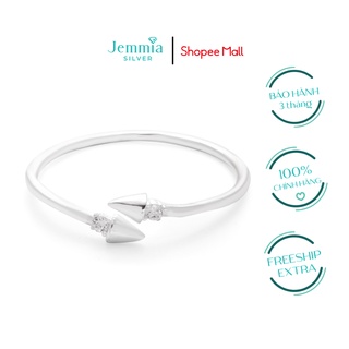 Nhẫn bạc nữ Jemmia mũi tên cá tính freesize - JM3037