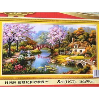 Tranh thêu chữ thập tổ ấm hạnh phúc H1989-160x90cm
