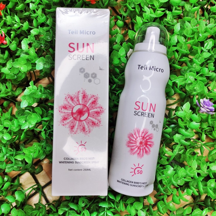 Xịt Chống Nắng Tuyết Yến Teil Micro 200ml Có Makeup, Dưỡng Da – HUKB765