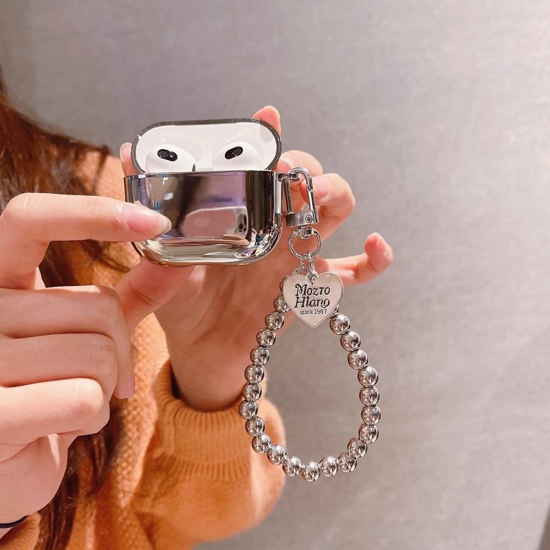 Vỏ Bảo Vệ Hộp Sạc Tai Nghe AirPods Pro 3 2 1 Tráng Gương Mạ Điện Lấp Lánh Sang Trọng