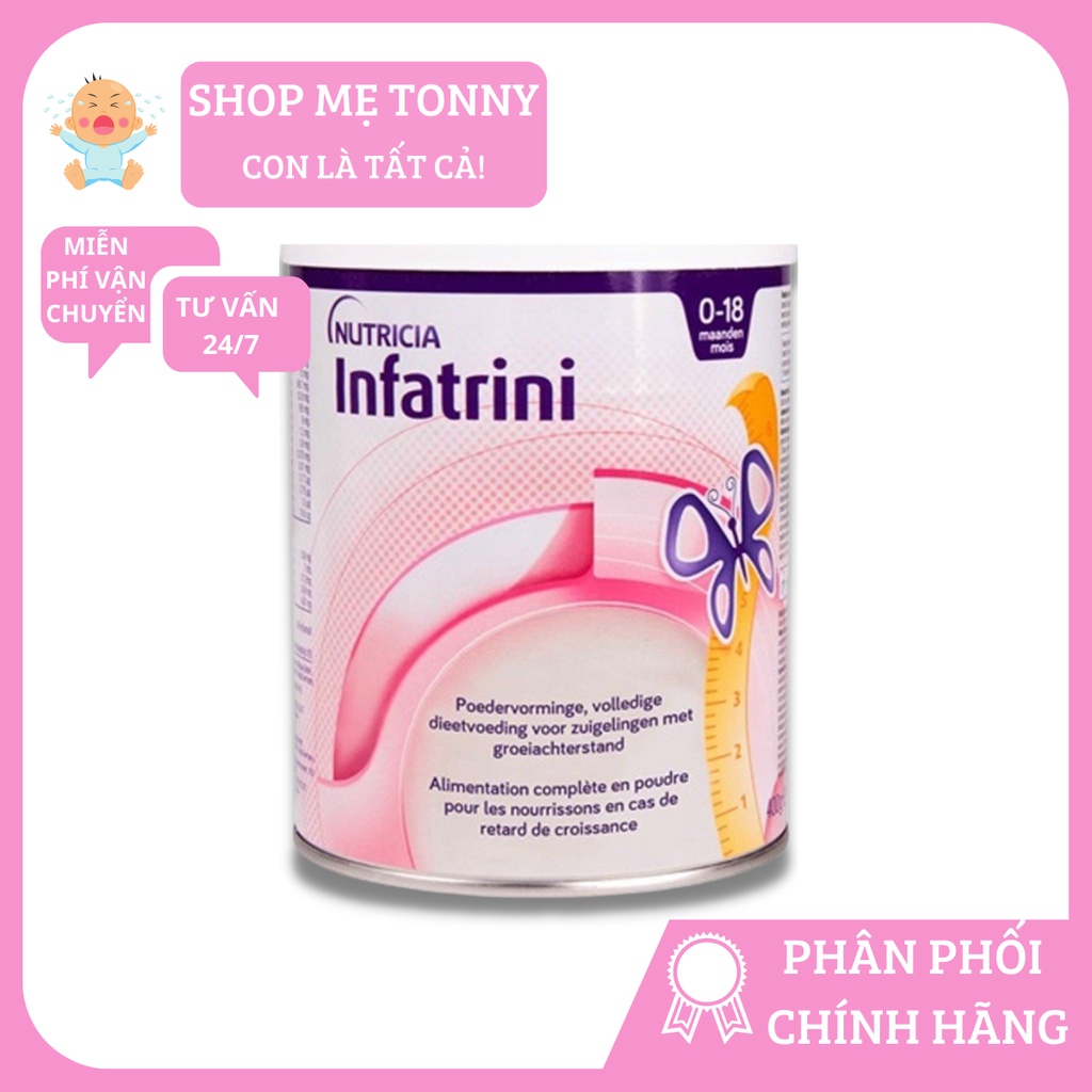 Sữa béo Infatrini nội địa Đức cho bé 0-18m hộp 400g (MẪU MỚI DATE 5/2023)