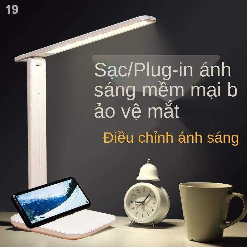 Đèn bàn, học bảo vệ mắt, led sạc và cắm, đọc sách bàn tập phòng ngủ đầu giường usb ký túc xá sinh viên