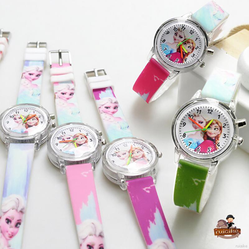 🍭 ruiaike 🍭 Kids Cartoon Disney Pattern Watches Light Luminous Party Quartz Wristwatch Wristband for Children Gifts