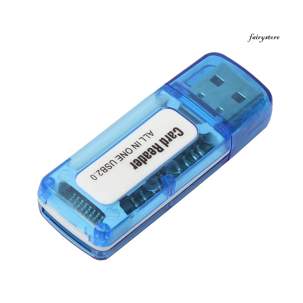 Đầu Đọc Thẻ Nhớ 4 Trong 1 Usb 2.0 Cho M2 Sd Sdhc Dv Micro Sd Tf