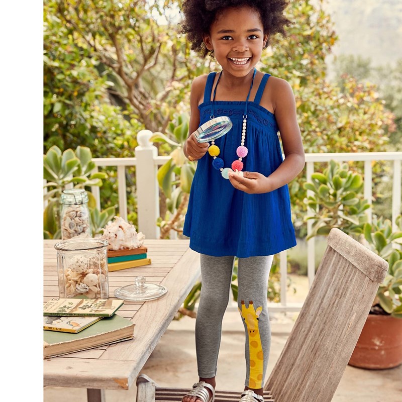 Quần Legging Họa Tiết Hoạt Hình Dễ Thương Cho Bé Gái