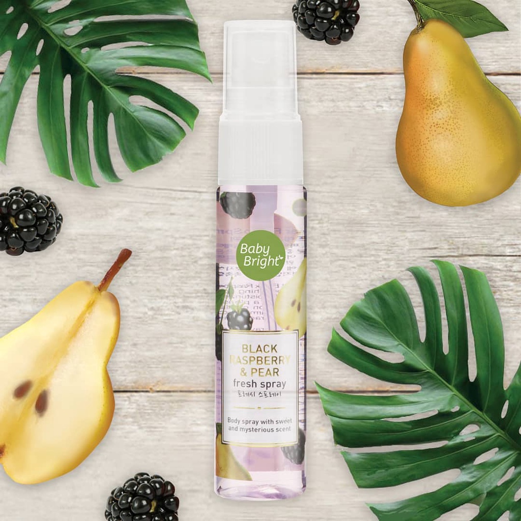Xịt Thơm Toàn Thân Baby Bright Body Mist So Cute Hương Lê Và Mâm Xôi Đen 20ml