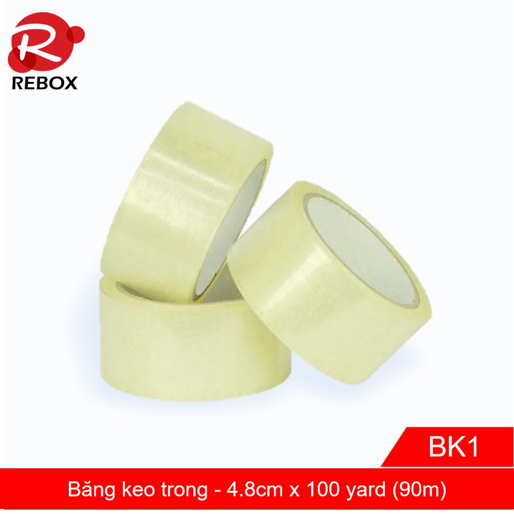 Băng keo 4.8cm - 6 cuộn/1 kg - 6 cuộn băng dính trong đóng hàng