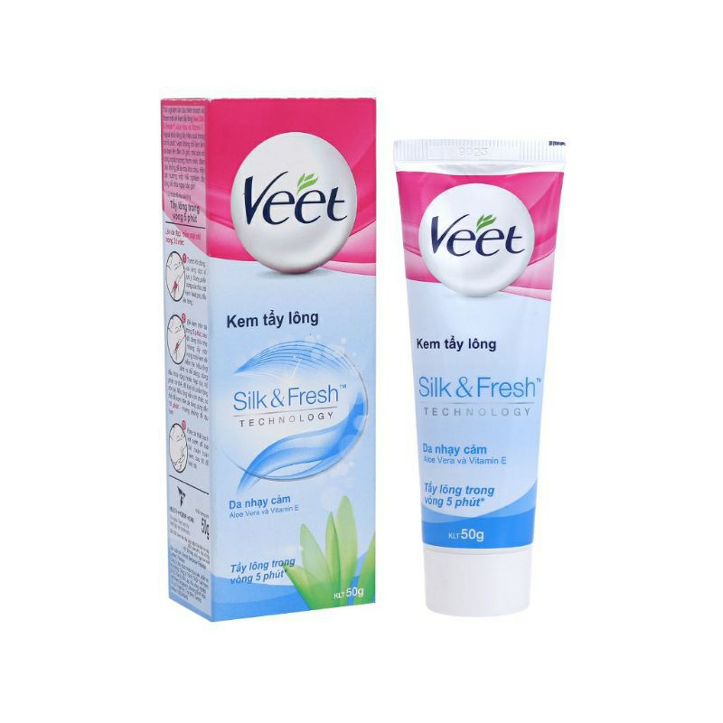 Kem Tẩy Lông Veet Giúp Tẩy Lông Hiệu Quả Và An Toàn Cho Da 50g,100ml