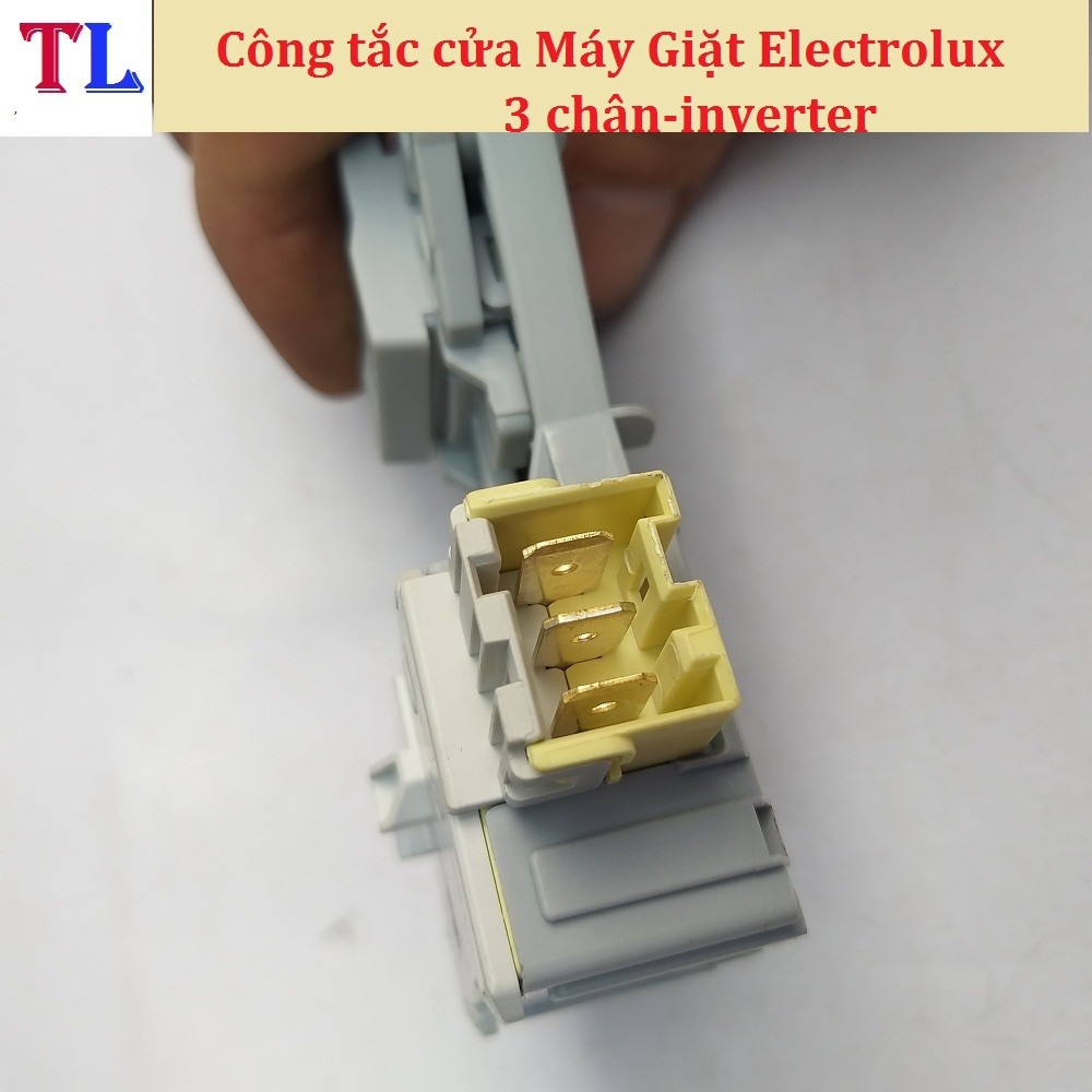 Công tắc khóa cửa Máy Giặt Electrolux 3 chân dài