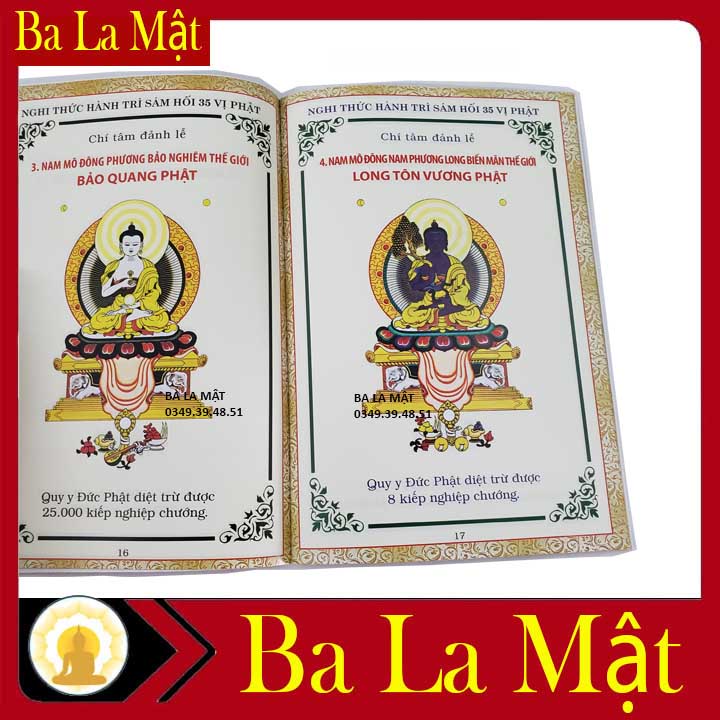 Sách - Nghi Thức Hành Trì Sám Hối 35 Vị Phật - Ba La Mật Shop