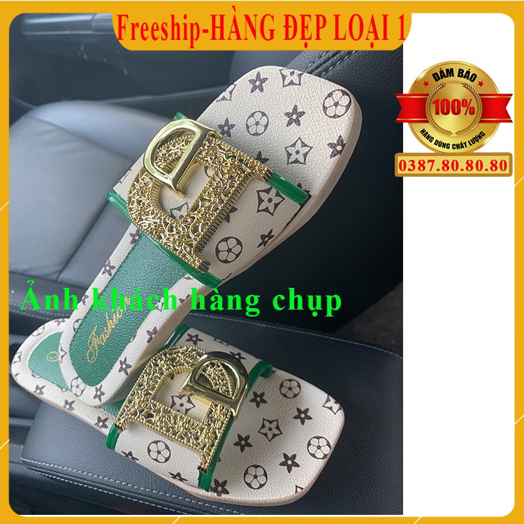 [ HÀNG ĐẸP LOẠI 1 - Freeship ] Dép quai ngang nữ đẹp cao cấp, sang chảnh, siêu bền/ Giày dép nữ đẹp hót, thời trang DD